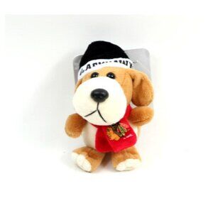 Chicago Blackhawks Plush Dog Ornament 4" Adorable Christmas Puppy Ornament New